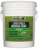 Alamo Paint & Decorating® Insl-X Latex Field Marking Paint is specifically designed for use on natural or artificial turf, concrete and asphalt, as a semi-permanent coating for line marking or artistic graphics.

Fast Drying
Water-Based Formula
Will Not Kill Grassboom