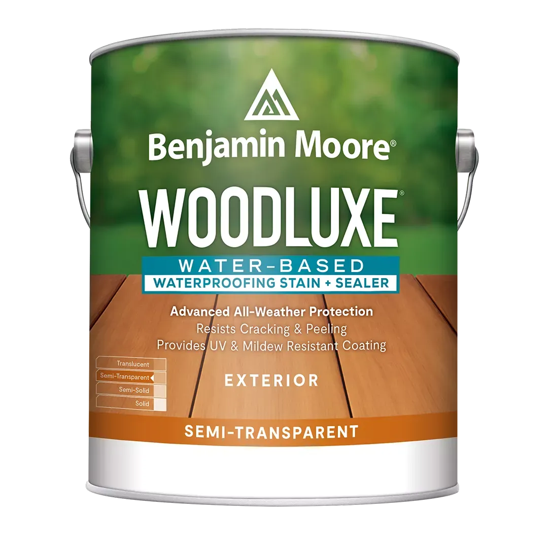 Alamo Paint & Decorating® The ultimate protection for outdoor beauty. An innovative line of water-based exterior stains, Woodluxe sets your staining projects up for success. Most wood grain pattern shows through. Easy to apply and recoat. Advanced all-weather protection. Available in 75 colorsboom