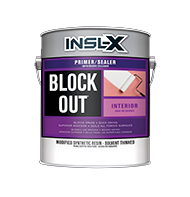 Alamo Paint & Decorating® Block Out® Interior Primer is a modified synthetic primer-sealer carried in a special solvent that dries quickly and is effective over many different stains, including: water, tannin, smoke, rust, pencil, ink, nicotine, and coffee. Block Out primes, seals, and protects and can be used on bare or previously painted surfaces; interior drywall, plaster, wood, or masonry; and exterior masonry surfaces. Can be used as a spot primer for exterior wood shingles/composition siding.

Solvent-based sealer
Seals hard-to-cover stains
Quick-dry formula allows for same-day priming and topcoating
Top-coat with alkyd or latex paints of any sheenboom