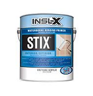 Alamo Paint & Decorating® Stix Waterborne Bonding Primer is a premium-quality, acrylic-urethane primer-sealer with unparalleled adhesion to the most challenging surfaces, including glossy tile, PVC, vinyl, plastic, glass, glazed block, glossy paint, pre-coated siding, fiberglass, and galvanized metals.

Bonds to "hard-to-coat" surfaces
Cures in temperatures as low as 35° F (1.57° C)
Creates an extremely hard film
Excellent enamel holdout
Can be top coated with almost any productboom